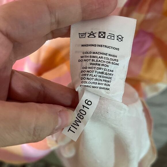 CHARLIE HOLIDAY Madonna Check Linen/Cotton Dress Size 6 - Picture 8 of 10